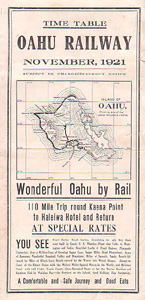 Oahu Railway 1921/11